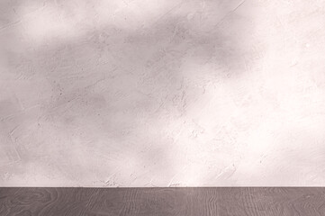 shadow on the wall. natural branches of the plant.Old grunge textures backgrounds. Perfect background with space.