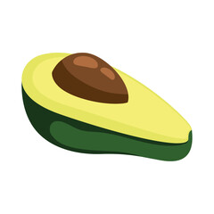 fresh half avocado vegetable