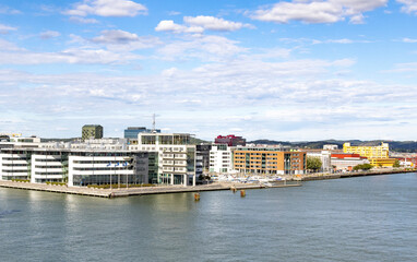 View from the sea in Gothenburg harbour, Sweden, Europe