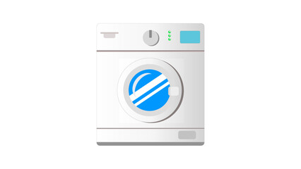 front washing machine illustration