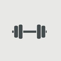 Dumbbell vector icon illustration sign