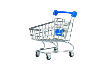 Supermarket cart isolate