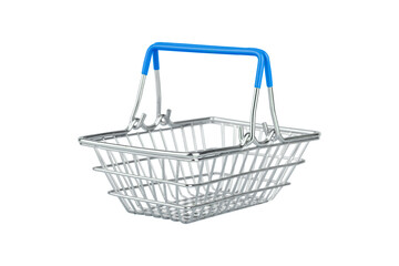 supermarket basket isolate 