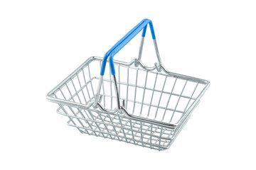 supermarket basket isolate 