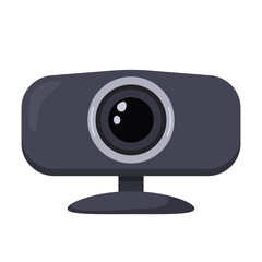 web camera icon in flat style. vector illustration isolated