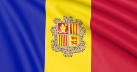 Fototapeta premium Flag Of Andorra