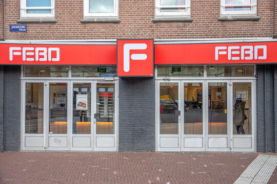 Logo From The FEBO Fast Food Restaurant At The Javastraat Amsterdam The Netherlands 2019