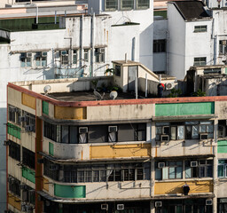 An old residential building in Hong Kong