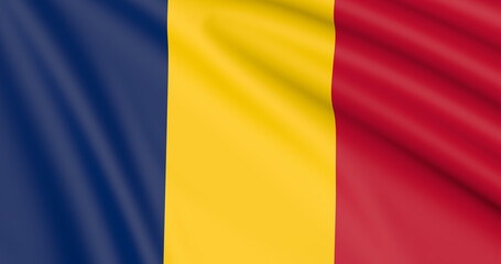 Obraz premium Flag of Chad