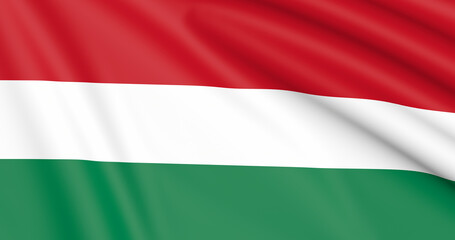 Obraz premium Flag of Hungary
