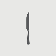 Cutlery knife vector icon illustration sign