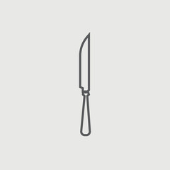 Cutlery knife vector icon illustration sign