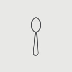 Cutlery spoon vector icon illustration sign