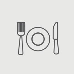 Eatery vector icon illustration sign
