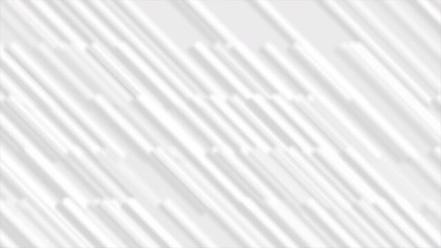 White grey smooth stripes abstract technology geometric background. Seamless looping concept motion design. Video animation Ultra HD 4K 3840x2160