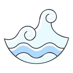 Obraz premium Wave icon