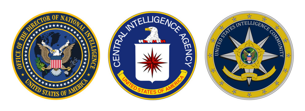 Vector seal of the Office of the Director of National Intelligence. Central Intelligence Agency. Intelligence Community logo