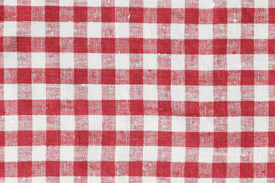 XXXL Size Country Plaid Tartan Red Kitchen Fabric Material Abstract Check Texture Background Texture, Red And White. Flannel Tartan Patterns. Trendy Tiles Photo. Print Scottish Square Cloth.