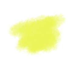 Abstract Watercolor Yellow Blob Shape