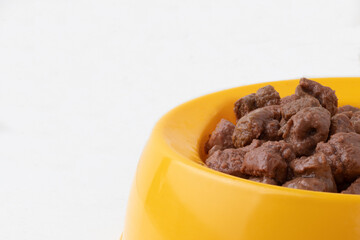 Nutritious dog meat in a plate.
