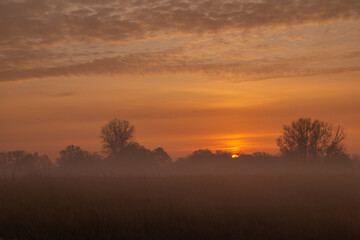 Fototapeta na wymiar sunrise in the morning