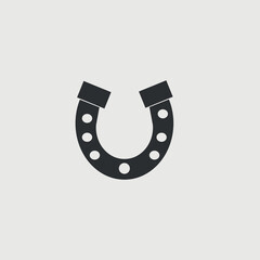 Horseshoe vector icon illustration sign