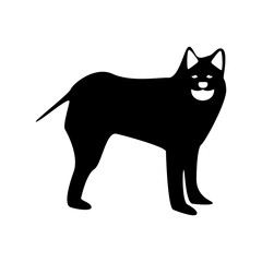 dog icon on white background