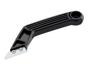 Obraz premium Vector Illustration Tile Grout Rake Flooring Tools with isolated on white background. Carpentry hand tools