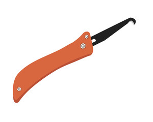 Vector Illustration Tile Grout Rake Flooring Tools with isolated on white background. Carpentry hand tools