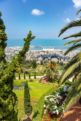 Fototapeta na wymiar Haifa. Israel. Gorgeous gardens
