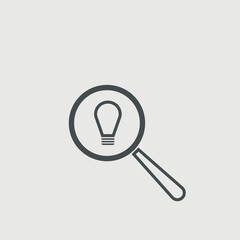 Idea search vector icon illustration sign