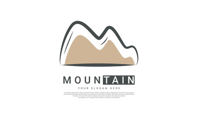 Logo Mountain design, adventure icon 