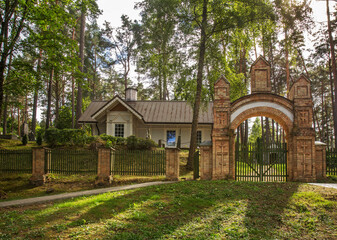 Orthodox church at old cemetery in Druskininkai. Lithuania - 540800566