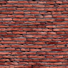 The bricks in the picture are arranged in a seamless pattern. They have a smooth texture with slight bumps and indentations. The color of the bricks is uniform, with a slightly reddish tint.