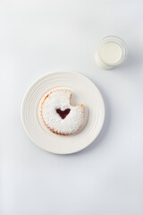 shortbread cookies with a heart