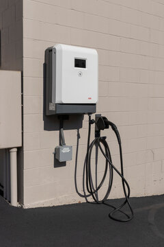 ABB Electric Vehicle Charger with capacity for CCS connections. ABB offers total EV charging solutions.