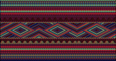  Folk ornament, national pattern, ethnic embroidery, ornamental texture, traditional geometric motives of the tribes of the African continent.