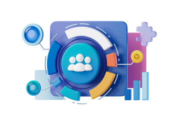 User statistics chart diagram