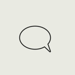 Chat bubble vector icon illustration sign