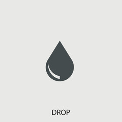 Drop vector icon illustration sign