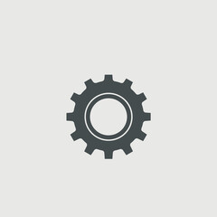 Gear vector icon illustration sign