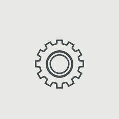 Gear vector icon illustration sign