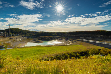 Former ENCI marl quarry in Maastricht at the Sint Pietersberg currently opened up for public for recreation and with a platform to enjoy the amazing views over the former industry grounds.