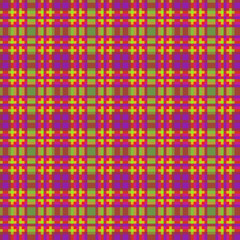 Decorative tartan plaid tiles pattern illustration