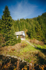 house in the mountains