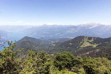 View of Como lake from Monte San Primo