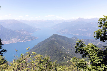 View of Como lake from Monte San Primo