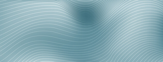Abstract background made of wavy lines in light blue colors