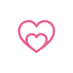 Heat Love Icon Vector Template