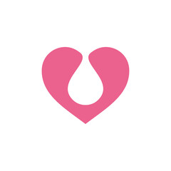 Heat Love Icon Vector Template